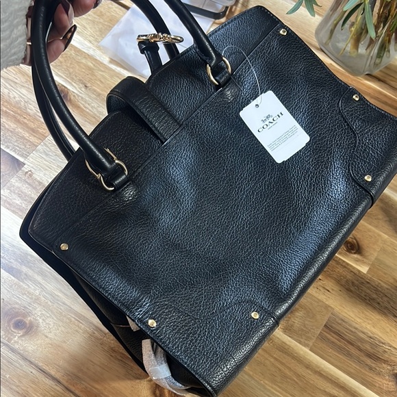 Coach Black Leather Women's Bag - Picture 10 of 10